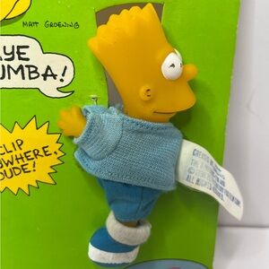 The Simpsons Bart Simpson clip on collectible Original 1990 NOS Stethoscope Clip